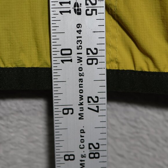 Icebreaker Jacket Mens Medium Yellow Cool-Lite GT Merino Running Windbreaker - Picture 10 of 13